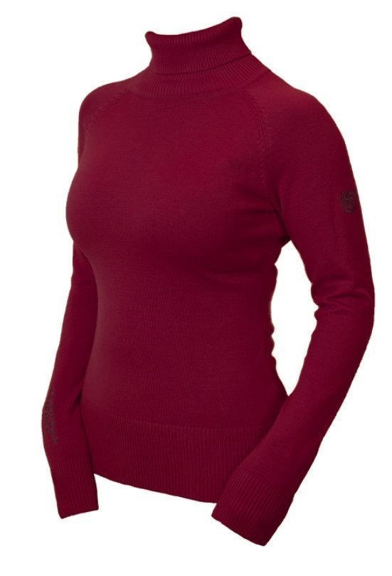 ES Knitted Polo Bordeaux